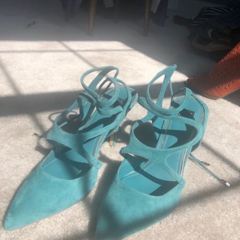 White House Black Market Suede Heels